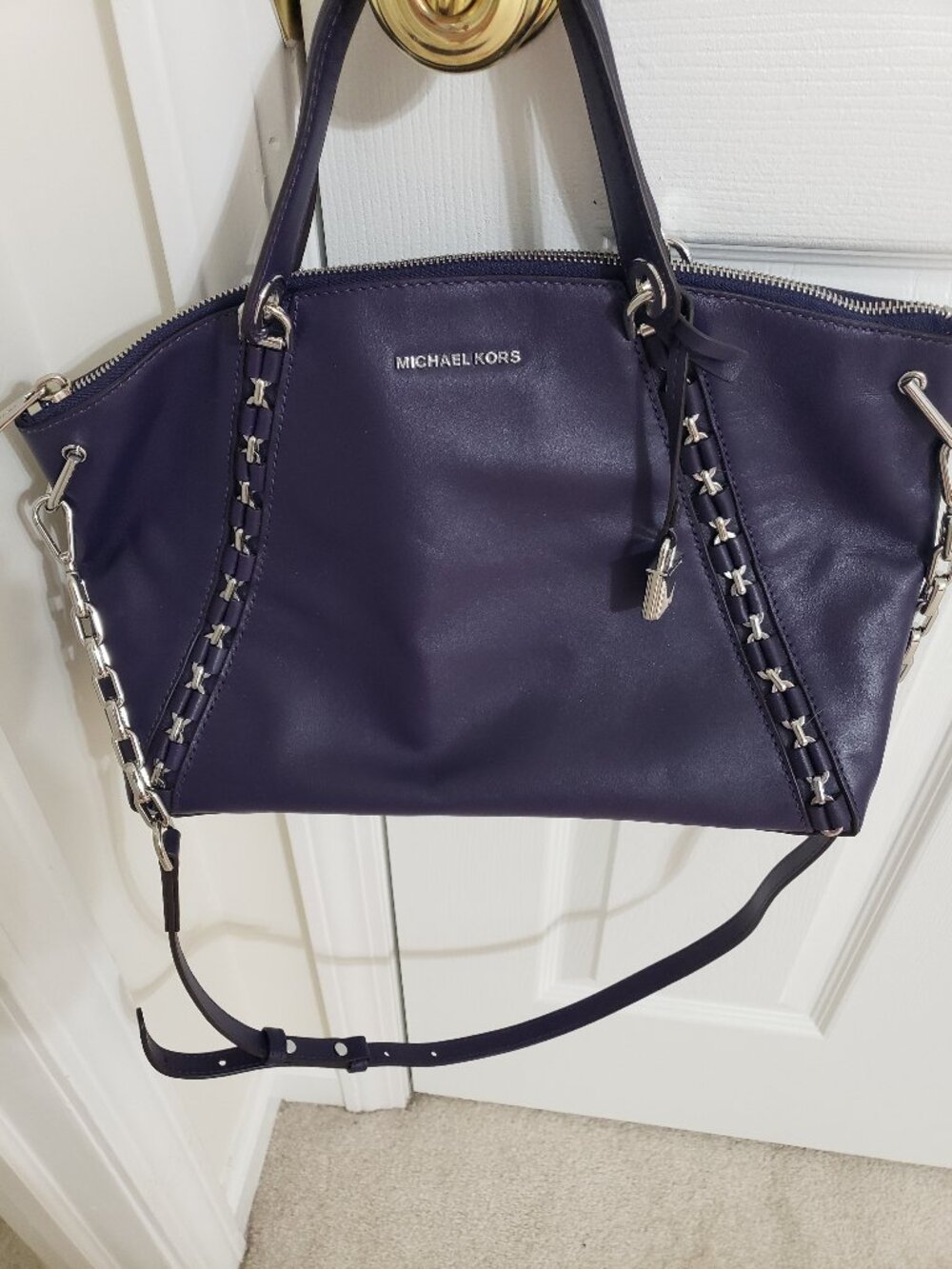 Michael kors satchel/crossbody iris shade